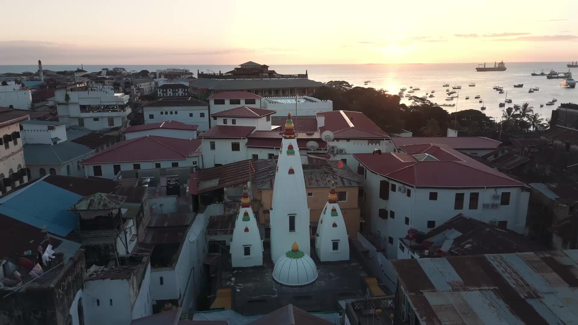 The temple compound from above